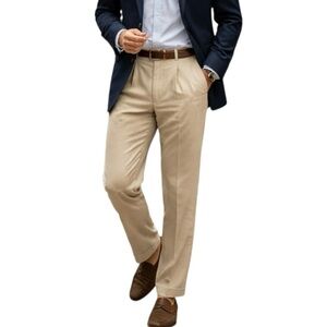 Vito Rufolo Italian Dress Trousers Pure Wool Made in Italy Pleated Cuffed 34x34